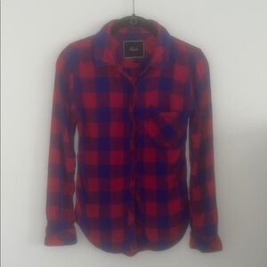 Red and Blue Plaid Women’s Shirt by Rails